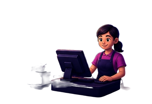 Ilustrasi kasir